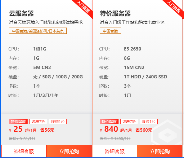 最便宜的香港vps多少钱?便宜香港vps推荐