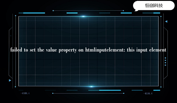 failed to set the value property on htmlinputelement: this input element