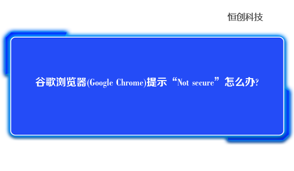 谷歌浏览器(GoogleChrome)提示“Notsecure”怎么办?